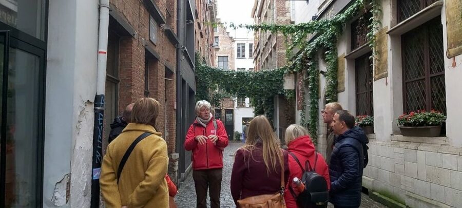 Antwerp: Private Historical Highlights Walking Tour - Vlaeykensgang, the quiet turn in the route