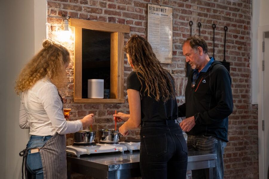 Bruges: Belgian Waffle-Making Workshop with Beer Tasting - Cooking your own waffles