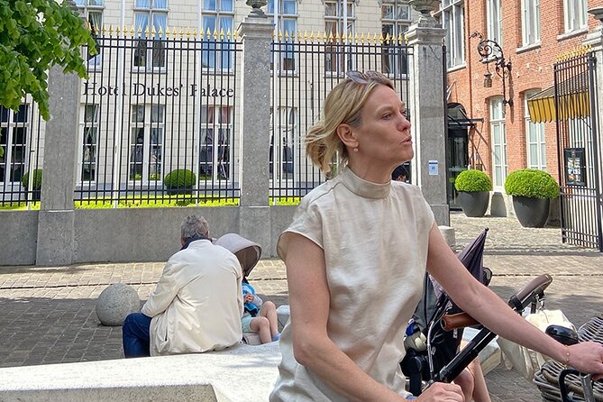 Bruges, Guided Retro Biketour: Highlights and Hidden Gems - Almshouses and the Mary of Burgundy statue