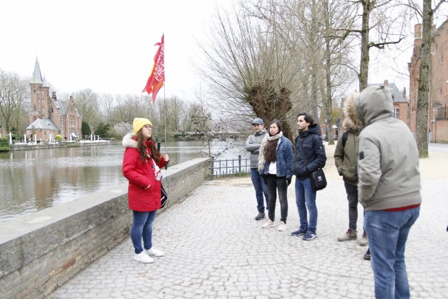 Bruges: History, Chocolate and Beer Walking Tour - Bourgogne des Flandres and the canal-side finish