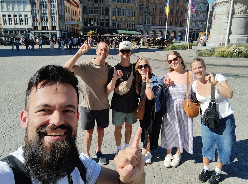 Bruges; private walking tour with the Beardbarian - Finishing at Markt with a plan for the rest of the day