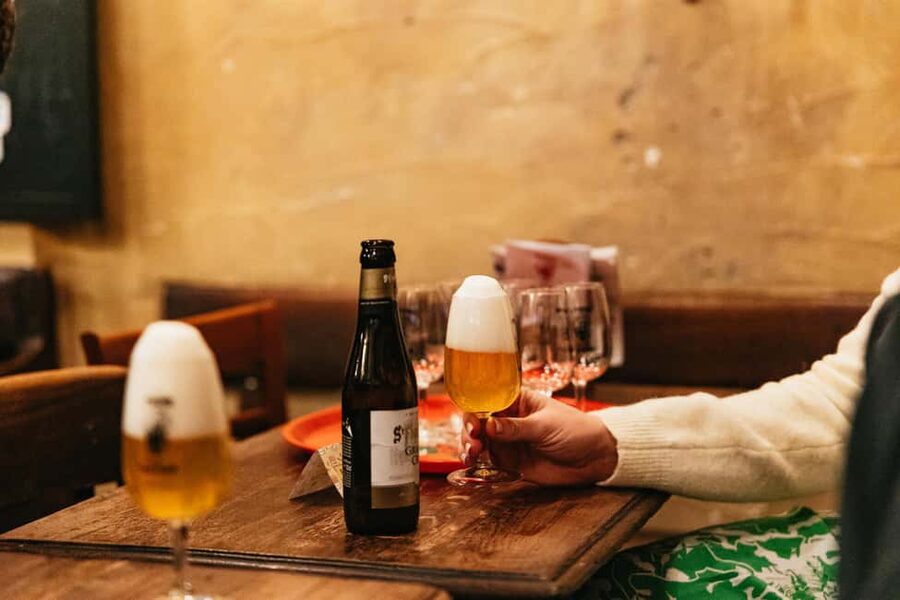 Brussels: Beer Tasting Tour with 7 Beers and Snacks - Seven Belgian beers, not seven repeats
