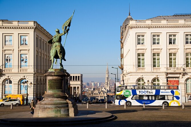 Brussels Tootbus Discovery Hop On Hop Off Bus and walking tours - The route to Rogier and the Atomium