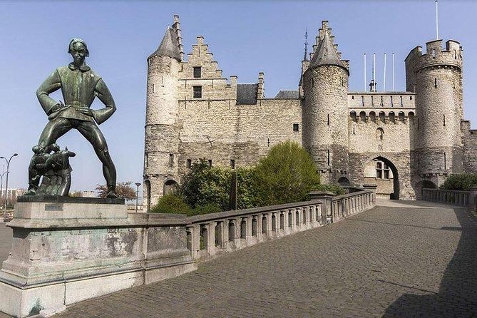 Excursion to Antwerp and Ghent by bus from Brussels with stop at the Atomium - Ghent opens with towers and medieval streets