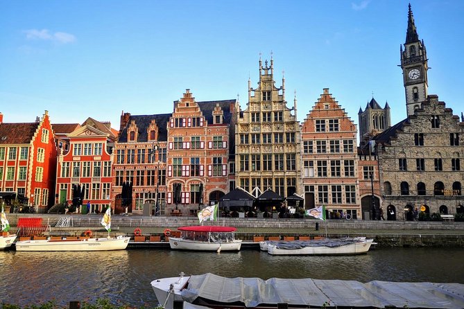 Excursion to Bruges and Ghent by bus from Brussels - Guild houses, river quays, and the Castle of the Counts