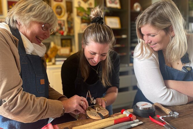 Handcraft your own silver ring in Bruges - Measuring, cutting, and stamping the silver