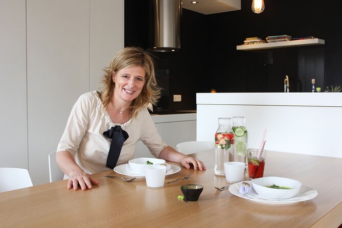 Market Tour and Cooking Lesson with a Belgian Gourmet Meal in a Brussels Home - A meal with a view of neighborhood gardens