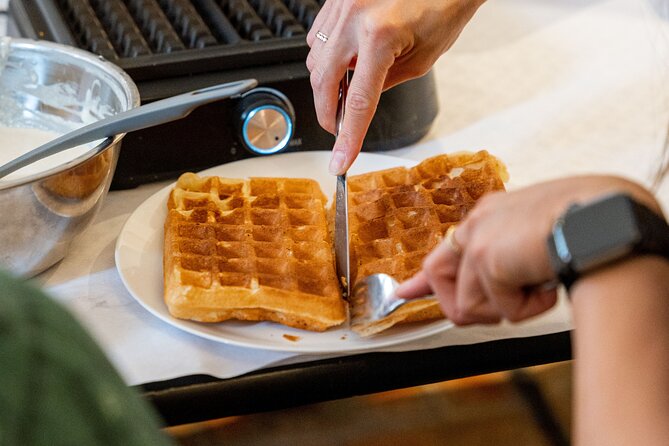 The Waffles 'n Coffee Breakfast in Bruges Centre - Chocolate, Biscoff, and a breakfast built your way