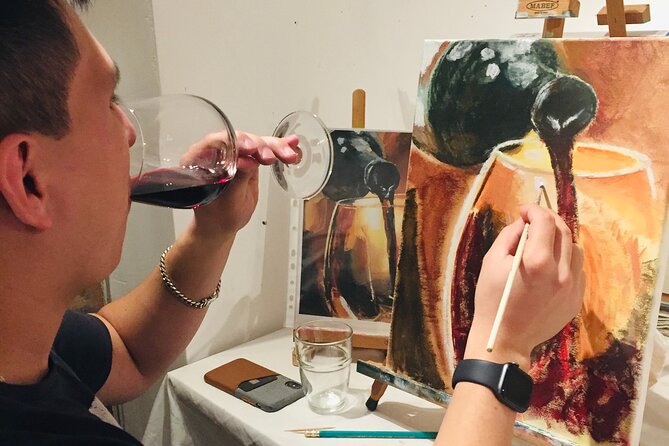 Wine and Painting Workshop Experience in Brussels - Is $95.31 a fair price?